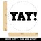 Yay Fun Text Self-Inking Rubber Stamp for Stamping Crafting Planners